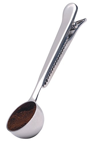 Kitchen Craft Kaffeemesslöffel aus Edelstahl, mit Beutelverschluss Kitchen Craft Kaffeemesslöffel aus Edelstahl, mit Beutelverschluss Bilder