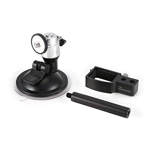 Preisvergleich Produktbild CHOULI für DJI Osmo Pocket Gimbal Kameraständer Erweiterungshalter Saugnapf Schwarz