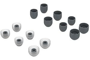 TECINITY 7 Paar Ersatz Ohrstöpsel für Sony WF-1000XM3 / WF-1000XM4 / WF-1000XM5, 4 Größen Silikon Ohrstöpsel In-Ear Kopfhörer (Grau)