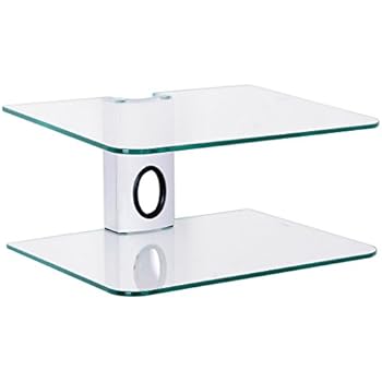 TecTake TV Wandregal Wandhalterung für DVD Player, Receiver (2