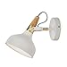 Produktbild MENGL Moderne Wandlampe zum Lesen, Nordischer Stil Minimalistische Nachttischlampe Wandleuchten mit Verstellbarer Eisen Halterung E27-Sockel für Schlafzimmer Wohnzimmerbar Flur Bar, Weiß