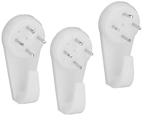 OOKHardwall Hanger, 3 Pack, White, 15 lb