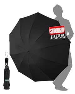 Chakipee Paraguas Plegable Antiviento Grande