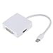 Produktbild Peanutaod 3in1 Mini Display Port DP Thunderbolt-auf-DVI-VGA-HDMI-Adapter-Kabel für MacBook MacBook Pro-Luft-Zubehör