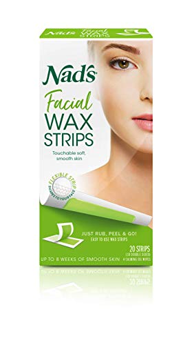 Nad's Facial Wax Strips, Pack of 20