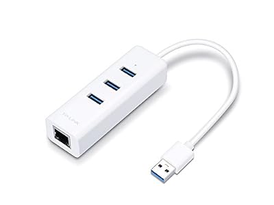 TP-Link UE330 Hub 3 ports USB 3.0 et adaptateur Ethernet Gigabit - 2 en 1