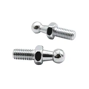 Festnight 2 Pcs 10mm Pair Ball Stud Bolt M8 for Gas Strut Struts Ball Ended Bolt Bonnet