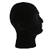 Price comparison product image Sharplace Male Styrofoam Foam Mannequin Head Wigs Hair Toupee Display Stand Model VR Headsets Glasses Mount Holder Black