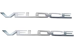 GRFIT Car Lettering Decorazione Logo Veloce, per Alfa Romeo Giulia Stelvio Sostituzione Logo Adesivo 3D per Auto,Silver