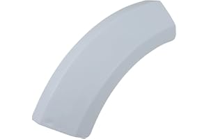 Lichtblau manilla en blanco para Bosch Siemens I 00644221 644221 I manija de plástico accesorio para secadora condensadora I recambios secadoras Bosch Siemens Constructa Balay