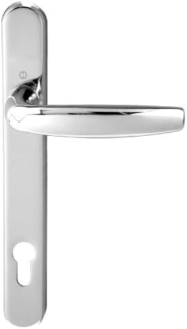 Hoppe Polished Chrome 'Atlanta' Pair Handle 92PZ or 92mm Sprung Lever UPVC Door Set, PVC PVCu Centre to centre fixings 122mm