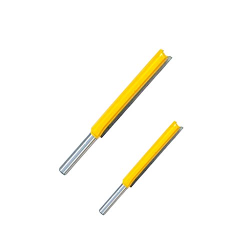 Gazechimp Set of 2tlg. Trim Router Bit Holzschneider Fräser 1/4 „Schaft Extra Lange - 5