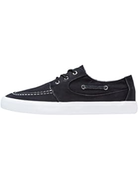 YOURTURN Sneakers Herren Schwarz o. Blau, uni – Freizeit Schuhe Low-Top mit Schnürung – Mokassins sportlich &...