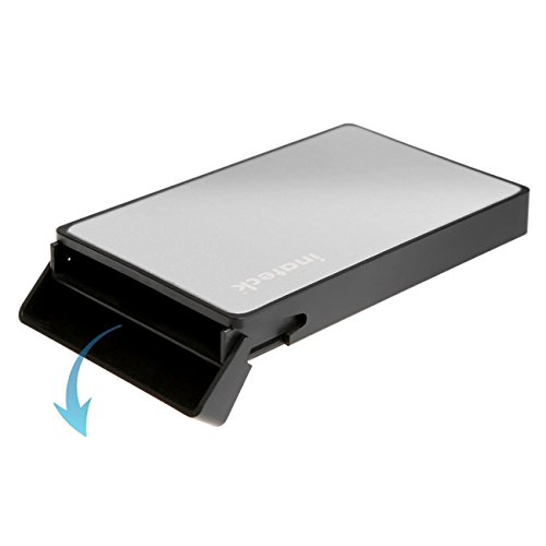 [Optimiert für SSD] Inateck USB 3.0 Externes festplatten Gehäuse für 9.5mm 7mm 2.5 zoll SATA-I, SATA-II, SATA-III, SATA SSD und HDD mit USB3.0 Kabel , keine zusätzlichen Treiber benötigt, Werkzeuglose – Silber - 2