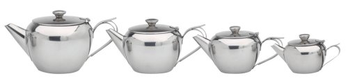 KitchenCraft Le'Xpress Teapot, 18/8 Stainless Steel, 4 Cup, 600ml
