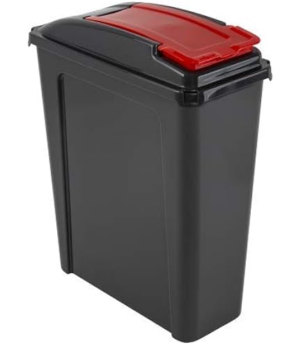 M1SS (Set Of 3) 25L Litre Plastic Indoor Outdoor Recycle Slimline