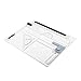 Produktbild WEIWEITOE-DE 38 * 30cm A4 Rapid Portable College Long Straight Drawing Board Office Graphic Designs Work Drafting with Full L Straightedge