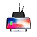 Produktbild SYY 10W Fast Wireless Charger, Induktive ladestation Desktop-Stifthalter mit Organizer Qi ladegerät für iPhone X/8/8 Plus Samsung S8/S8+/S9/S9+/S7/S7 Edge/Note 8 und Anderen Qi-fähigen Geräte
