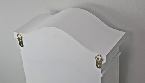 Kommode Schrank Wandschrank weiß antik Holz Neu Wandregal Küchenregal - 