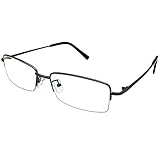 Southern Seas -3.75 Distance Glasses Myopia Metallic Color Frame Half Rim Mens Womens Stylish Eyewear
