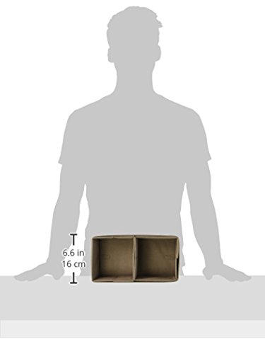 InterDesign 04301EU Chevron Weicher Aufbewahrungskasten, 3-teiliger Accessoire-Organizer, taupe / naturfarben - 8