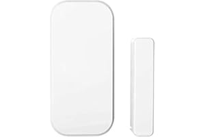 WALLMALL Sensore Magnetico Porte Finestre Wireless Bianco per Antifurto Casa Allarme Perimetrale Compatibile con Tutte le Centrali a 433Mhz