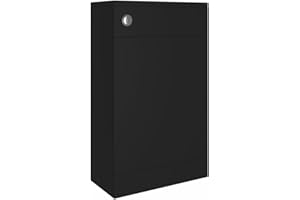 NRG Matt Black 500mm Toilet Back To Wall WC Unit Bathroom Furniture Flat Pack