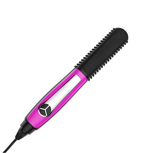New Straight Hair Comb  Mini Portable Straight Hair Straightener  Multi-function Negative Ion LCD Electric Splint  Constant Temperature Control 100-240V 