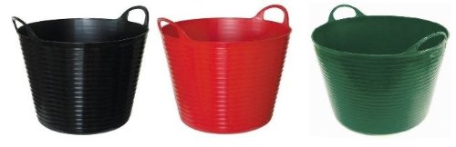 Mehrzweckkorb für 28 Liter mit Füllstandsanzeige, flexibel und strapazierfähig – Farbe: Grün - 3