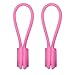 Price comparison product image TAOtTAO 2Pcs Multifunction Magnet Earphone Cord Winder Cable Clips For Earphone (Hot Pink)