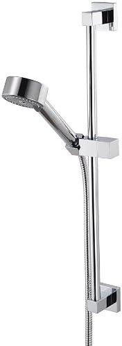 Haceka 1111666" Mezzo Chrome Sliding Bar with Brause-Set - Silver