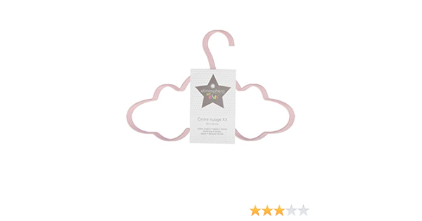 Atmosphera Lot De 3 Cintres Forme Nuage En Metal Pour Enfant Amazon Fr Bebe Et Puericulture