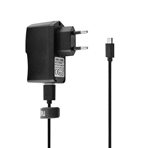 Aukru 2in1 USB Netzadapter Ladegerät 5V/2000mA mit Micro USB Kabel für Raspberry Pi, Samsung Galaxy S6/S5/S4/S3, Galaxy Tab 3, Note 4/3/2, Google Nexus 7,MP4, HTC One M8,Nokia 520, Motorola, LG und weitere (Schwarz) - 2