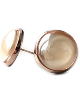 Galvanisierte Rosegold Ohrstecker - Goldig