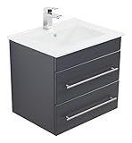 Eigene Produktion in Bremen emotion Badmöbel Milet anthrazit seidenglanz