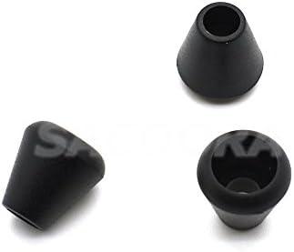 100 unidades/pacote Zipper Pull Termina Sino Stopper Sem Fio Tampa Bloqueio Plástico Preto Tamanho Do Furo: 5mm