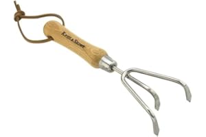 Kent & Stowe Stainless Steel Hand 3 Prong Cultivator FSC-100percent