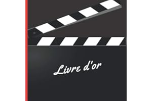 Livre d'or: Livre d’or cinéma pour une occasion unique|21.6cm*21.6cm|Un souvenir magique des émotions du moment à conserver précieusement(8.5*8.5po)