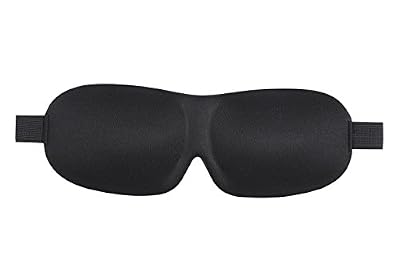Vectri 3D Masque des Yeux Sommeil Ultra-Doux Anti-lumière anti-fatigue pour Dormir /Voyage /Bureau repos Sommeil Insomnie Détente Rélaxation