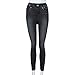 Produktbild JYJM Damen Denim Baumwoll Hosen Frauen Jeggings Jeans mit Hoher Taille Stretch Dünn Skinny Jeans Hose Einfarbig Pocket Slim Leggings Freizeithose Röhrenjeans Fitness Plus Size Leggins Länge Jeans