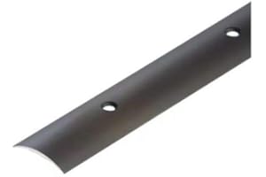 Aluminium Threshold Strip 40mm x 1M Door Floor Trim Transition Carpet Cover LPOS TMW Profiles (Dark Brown)