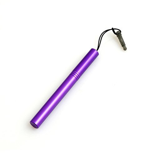 System-S Mini Stylus Touch Pen kapazitiver Bildschirm Eingabe Stift in Lila für Handy, Smartphone, Tablet PC