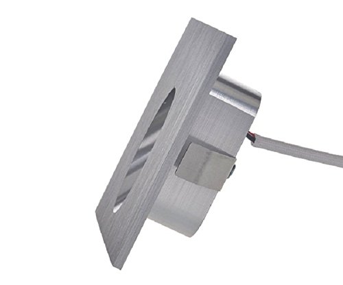 1W LED-Wandleuchte Einbauleuchte 230v Wandleuchte Treppenlicht Stufenbeleuchtung (Warmweiß) - 5