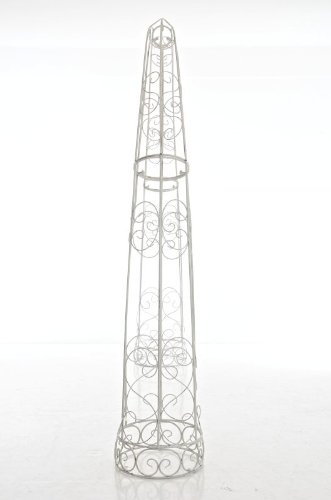 CLP XXL Metall-Rosenbogen TOSKANA, extra breit = 250 cm, Höhe 292, Tiefe 45 cm antik weiß - 3