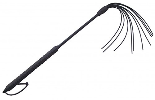 Preisvergleich Produktbild Gemeiner Spanking Flogger Stab Peitsche mit 10 Vollgummitails