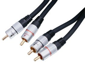 Preisvergleich Produktbild HQ Doppelt geschirmtes Stereo Cinch-Kabel 10 m