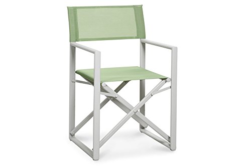 Preisvergleich Produktbild BEST 47172302 Regiestuhl Messina, creme / hellgrün