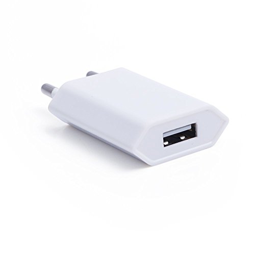 iProtect USB Netzteil Slim Charger für alle Kabel mit USB Anschluss in gummiert weiss matt - 3
