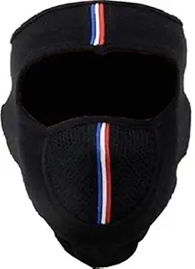 Vocado Unisex Tricolor Dust Proof Full Face Mask, Balaclava for Bike/Cycle (Free Size, 1 Piece, Multicolor)