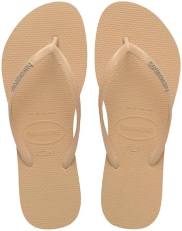 Havaianas - Slim Logo Pop Up, Infradito da Donna con Logo a Contrasto, Silhouette Slim Confortevole e Suola Antiscivolo